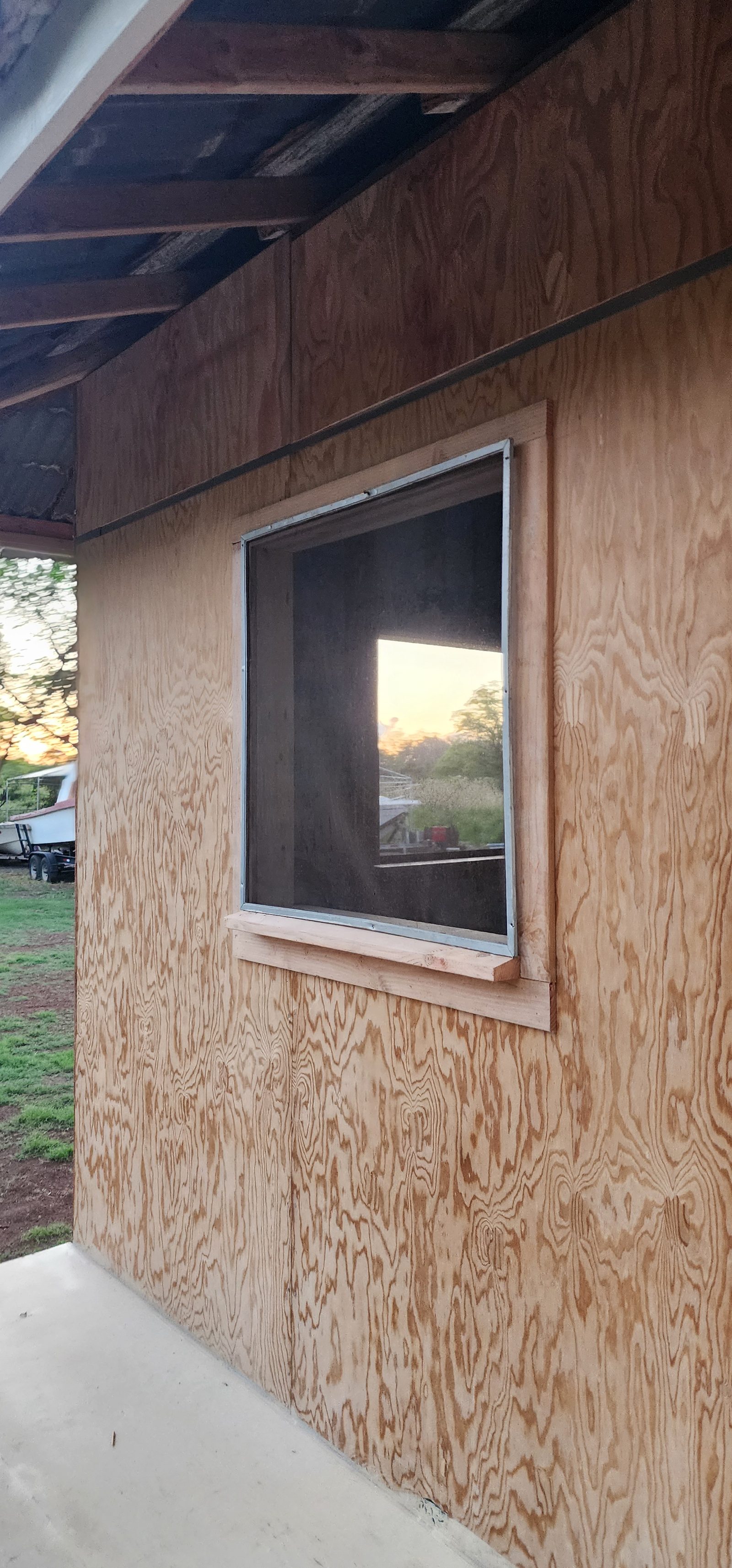 New siding and window at Unit D
